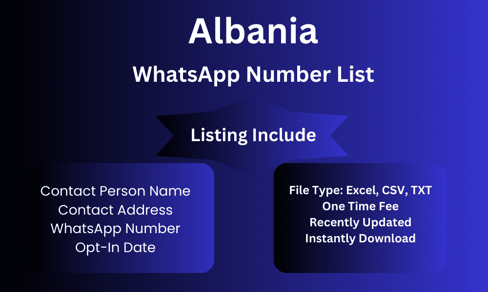 Albania whatsapp number list