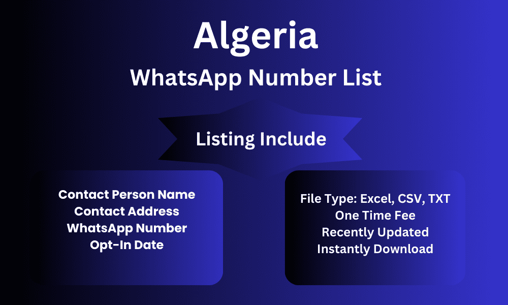 Algeria whatsapp number list