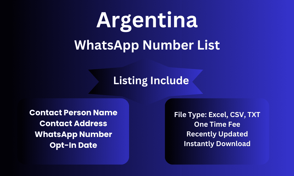 Argentina whatsapp number list