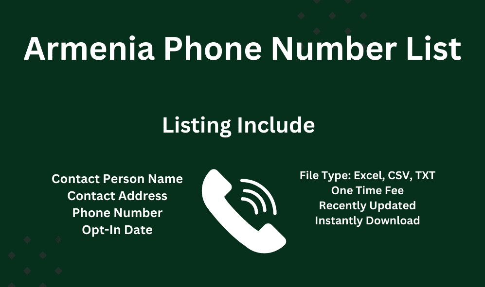 Armenia phone number list
