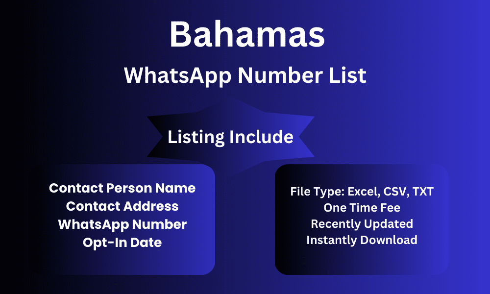 Bahamas whatsapp number list