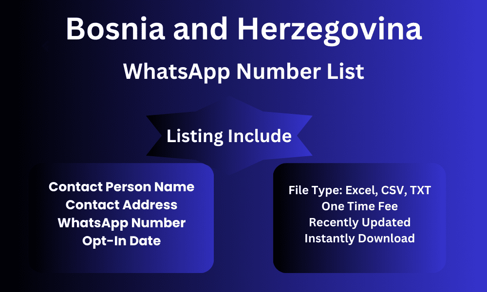 Bosnia and herzegovina whatsapp number list