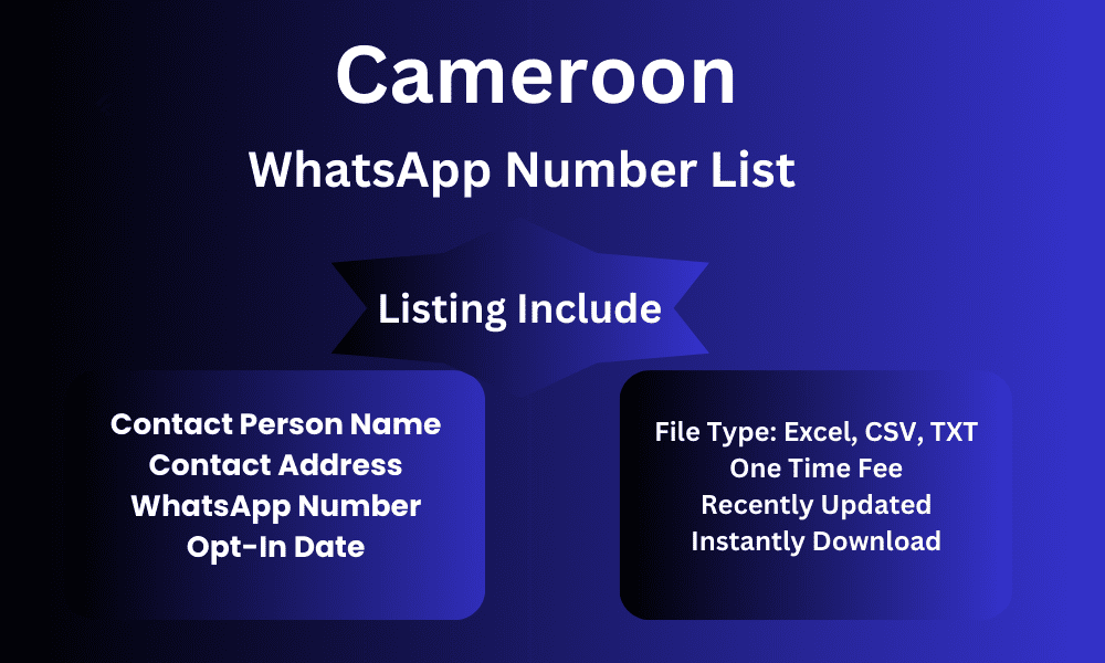 Cameroon whatsapp number list