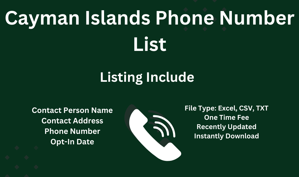 Cayman Islands phone number list