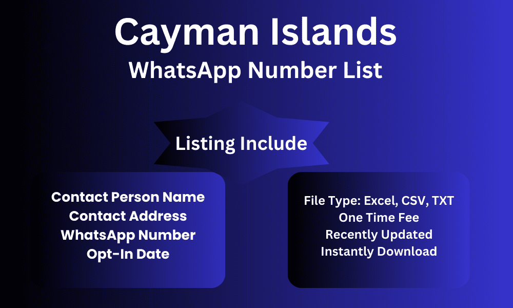 Cayman Islands whatsapp number list