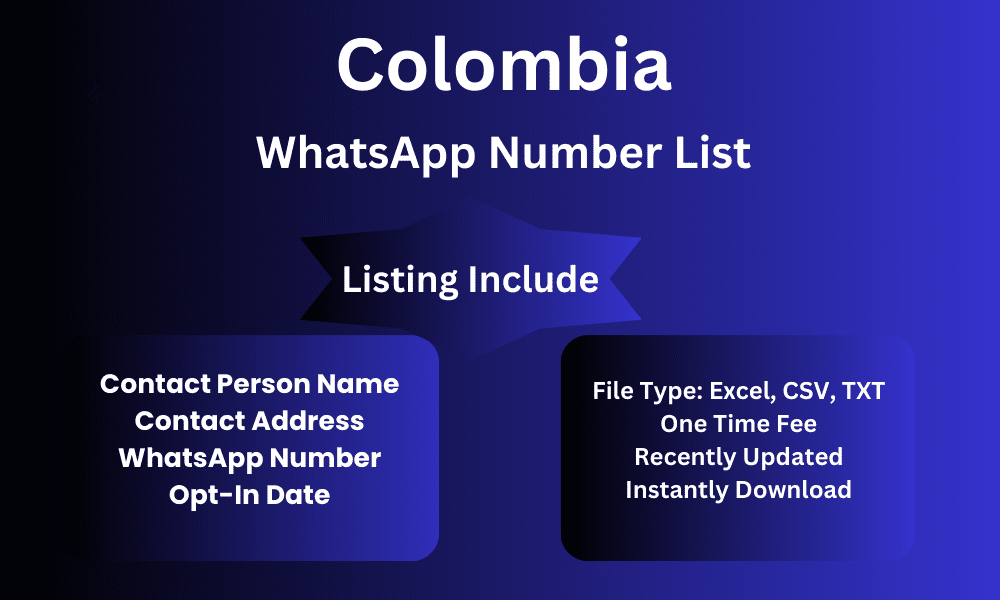 Colombia whatsapp number list