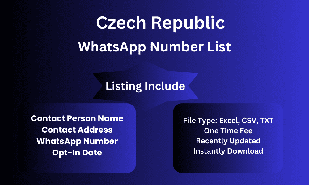 Czech Republic whatsapp number list