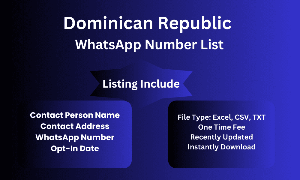 Dominican Republic whatsapp number list