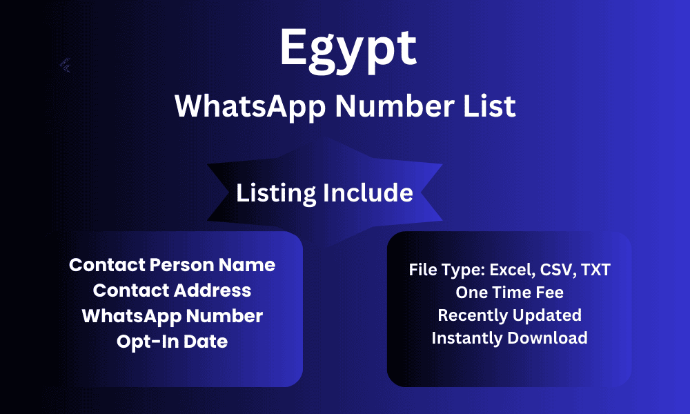 Egypt whatsapp number list