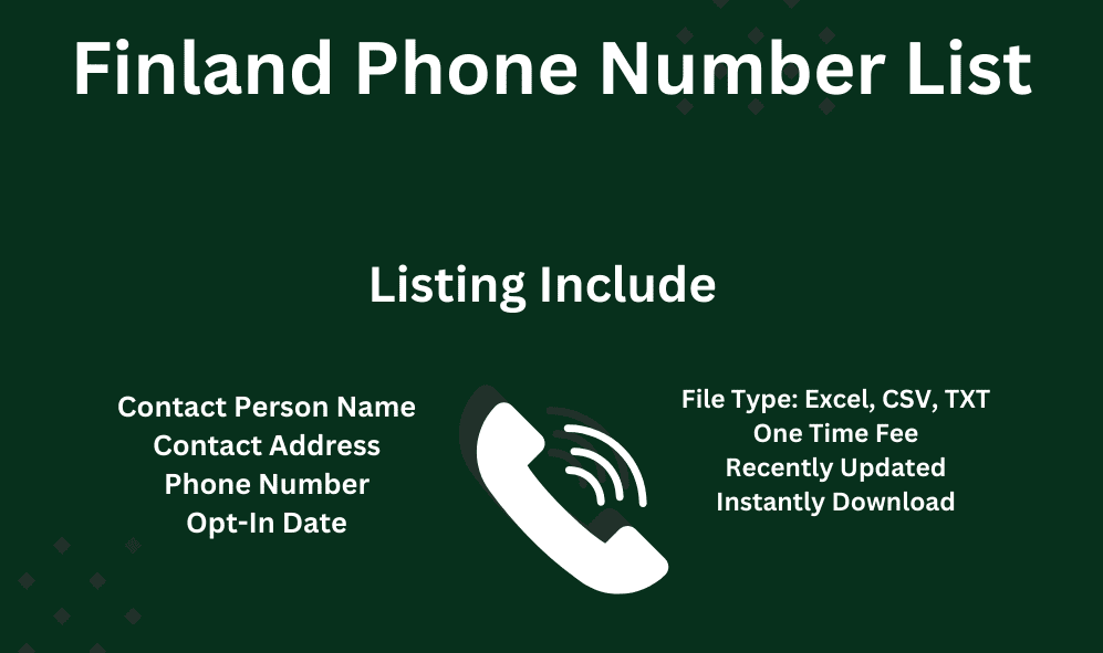 Finland phone number list