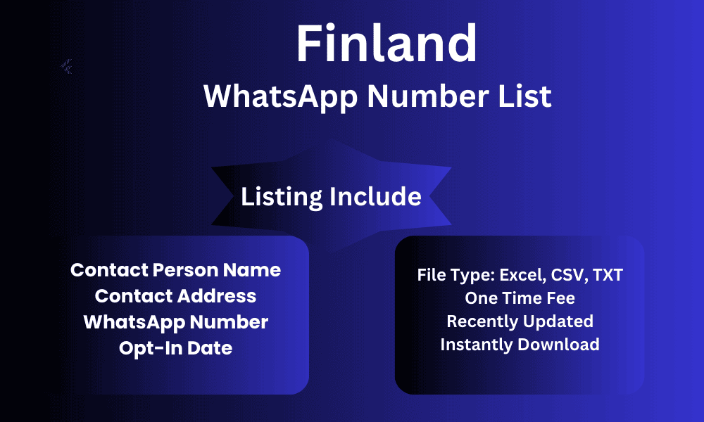 Finland whatsapp number list