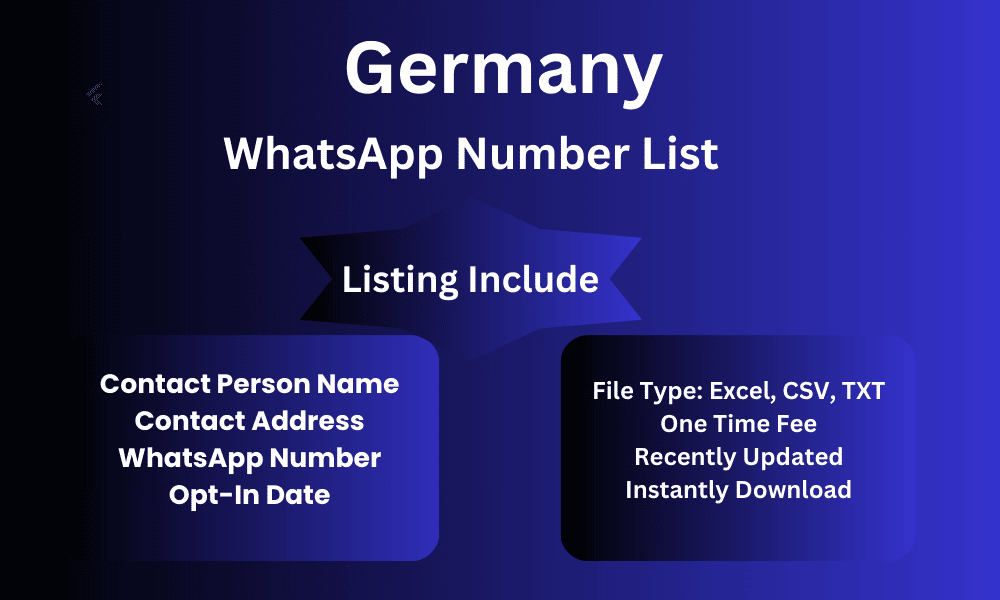 Germany whatsapp number list