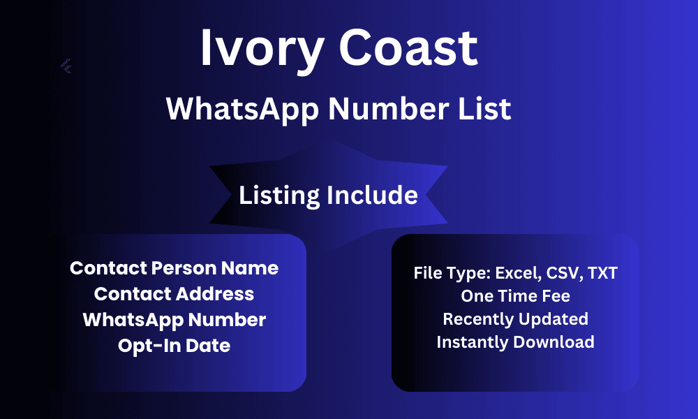 Ivory Coast whatsapp number list