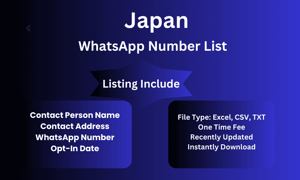 Japan whatsapp number list