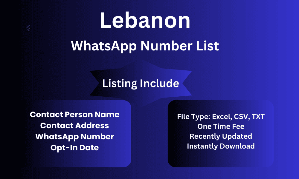 Lebanon whatsapp number list