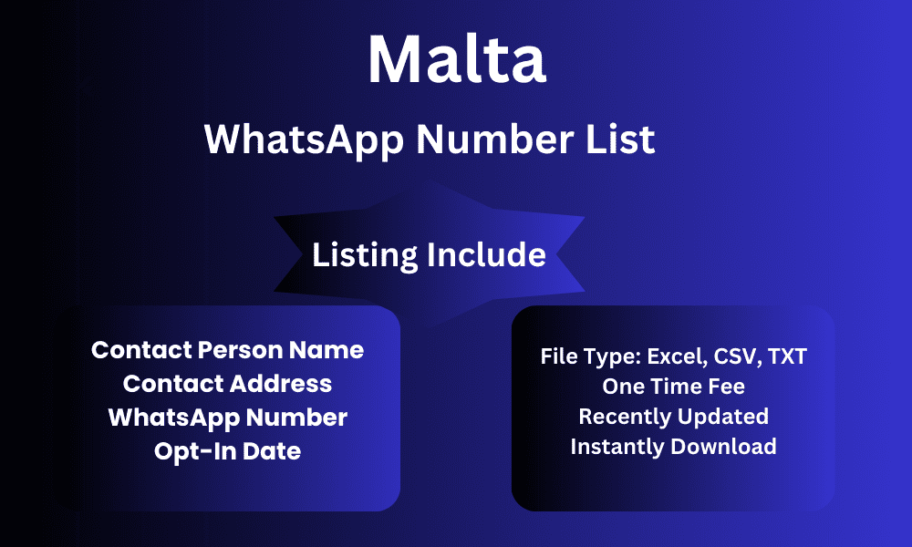 Malta whatsapp number list