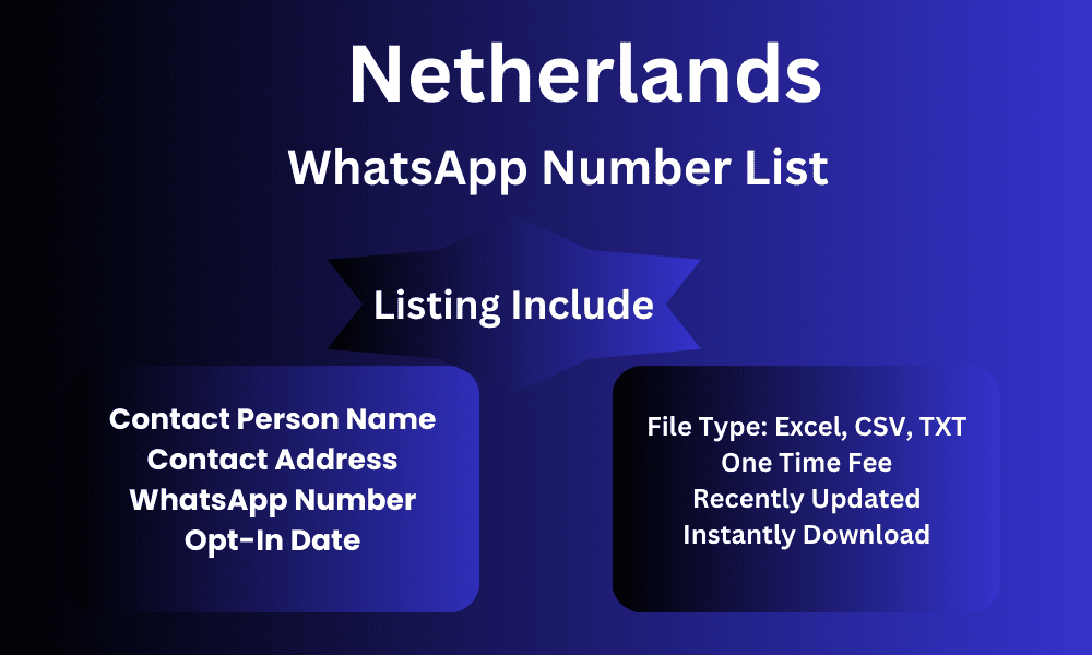 Netherlands whatsapp number list