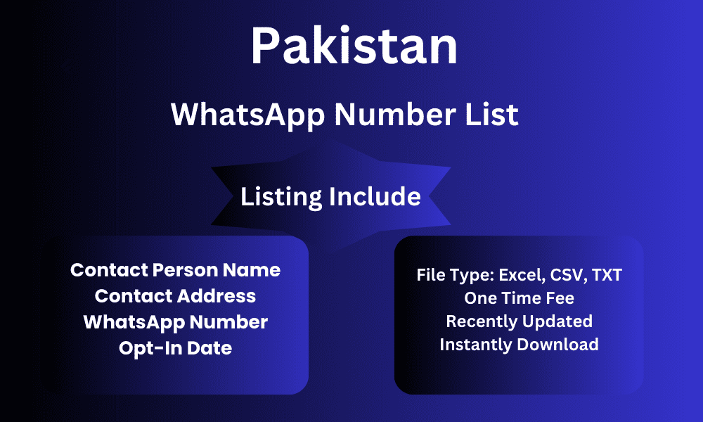 Pakistan whatsapp number list