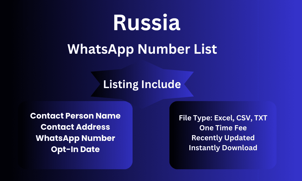 Russia whatsapp number list