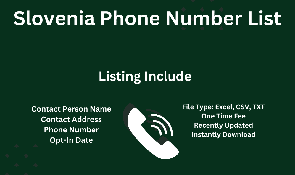 Slovenia phone number list