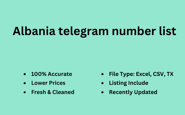 Albania telegram number list