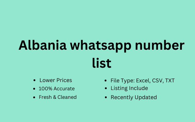 Albania whatsapp number list
