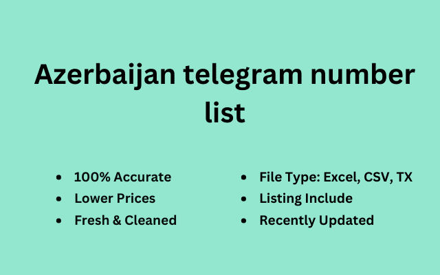 Azerbaijan telegram number list