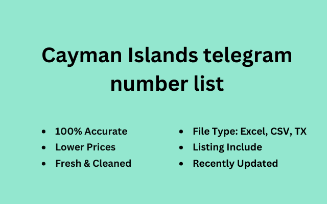 Cayman Islands telegram number list