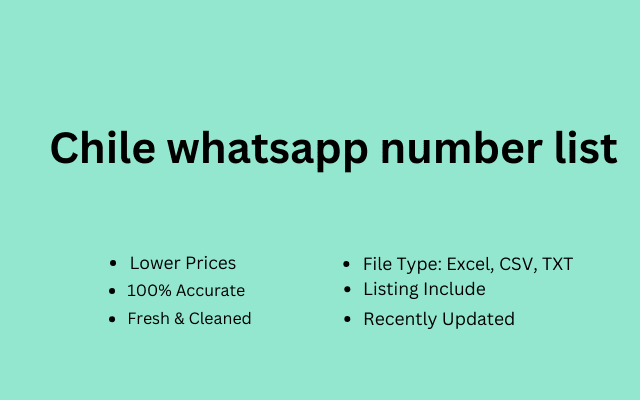 Chile whatsapp number list