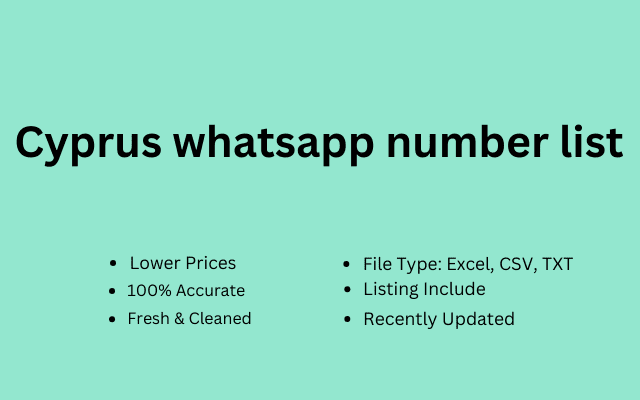 Cyprus whatsapp number list