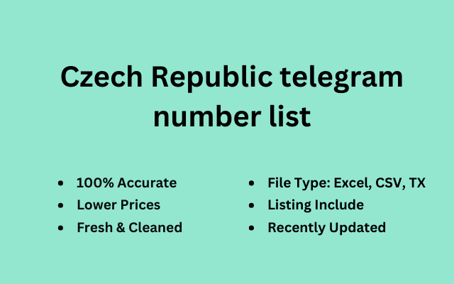 Czech Republic telegram number list