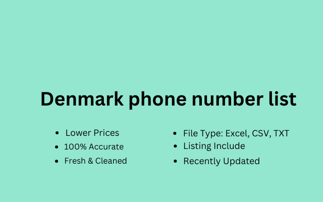 Denmark phone number list