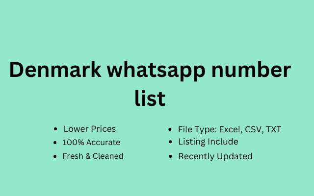 Denmark whatsapp number list