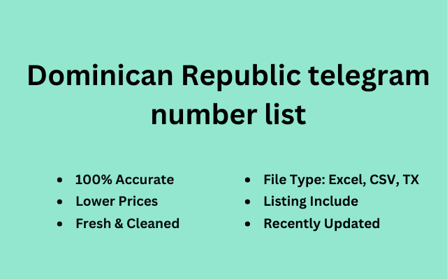 Dominican Republic telegram number list