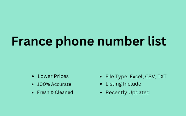 France phone number list
