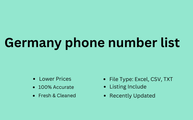 Germany phone number list