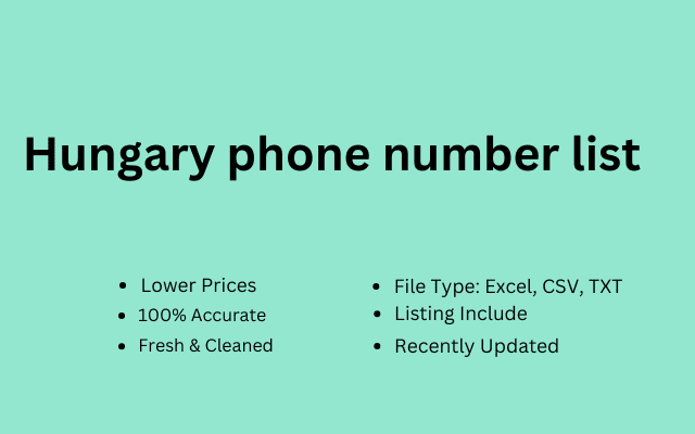 Hungary phone number list