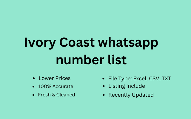 Ivory Coast whatsapp number list