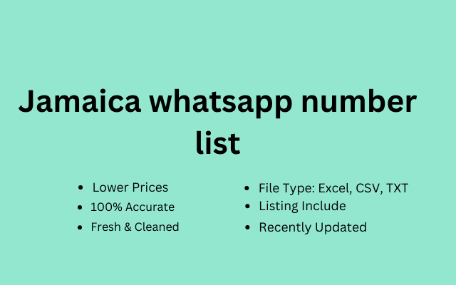 Jamaica whatsapp number list