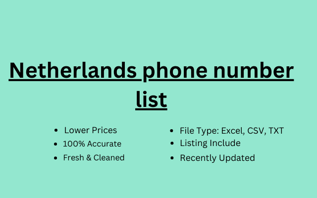 Netherlands phone number list
