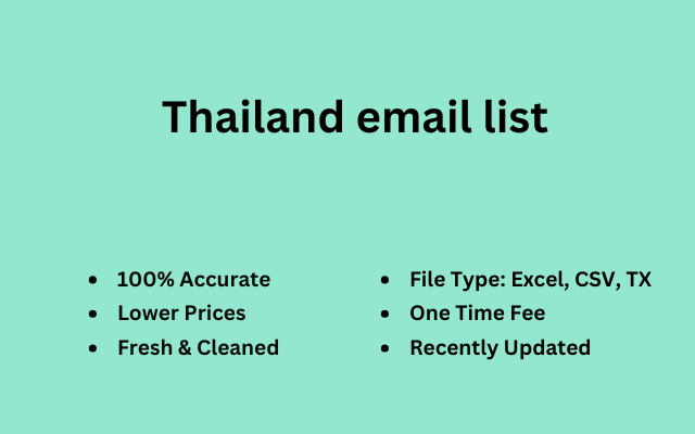 Thailand email list