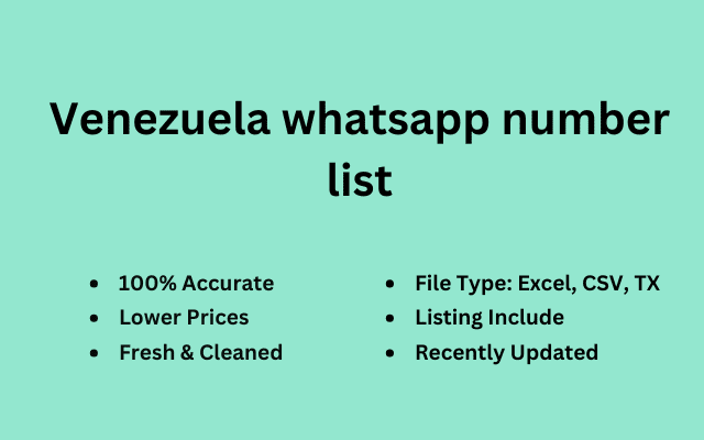 Venezuela whatsapp number list